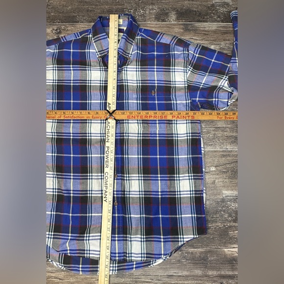 Vintage St John’s Bay Plaid Button Down Shirt Made in USA Medium GUC - Picture 4 of 6